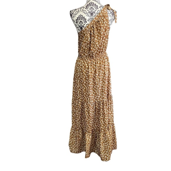 PRETTYGARDEN Women's Summer Floral One Shoulder Maxi Dress NWOT Sz-Medium - Picture 2 of 5